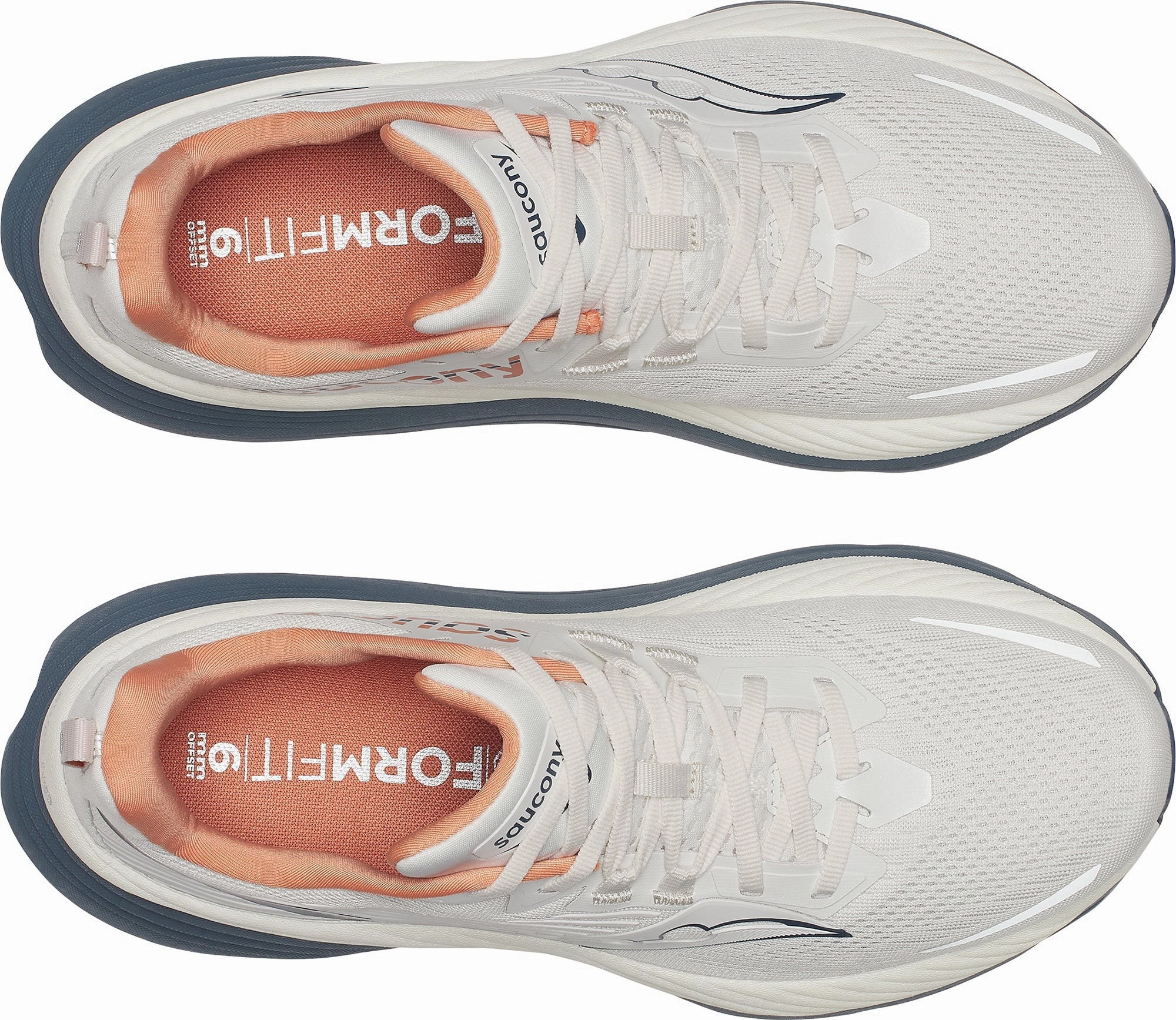 Cushioned durability Saucony Hurricane 24 Mens Running Shoes - White