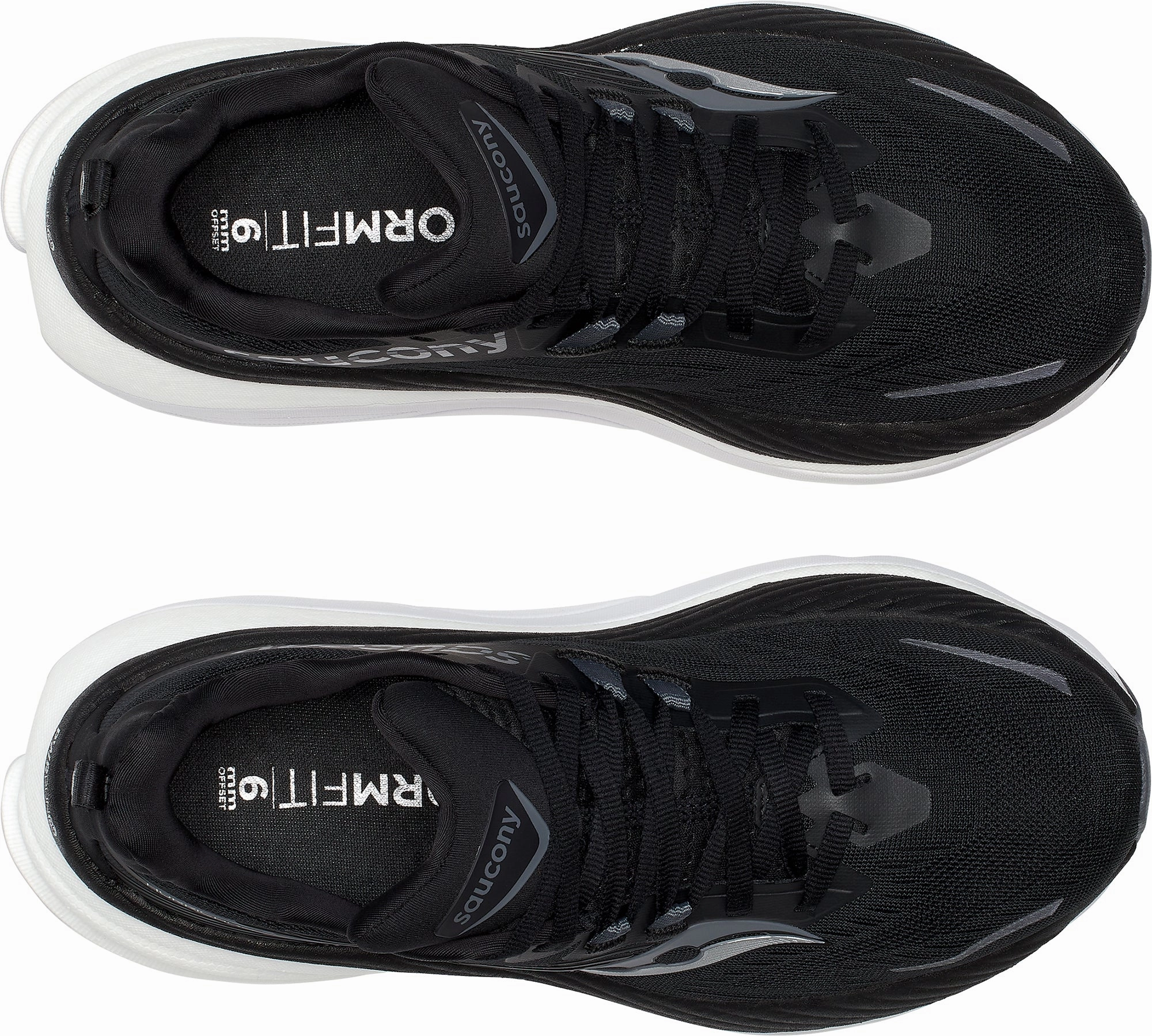 Saucony Hurricane 24 Womens Running Shoes - Black Comfort Soles Breathable touch