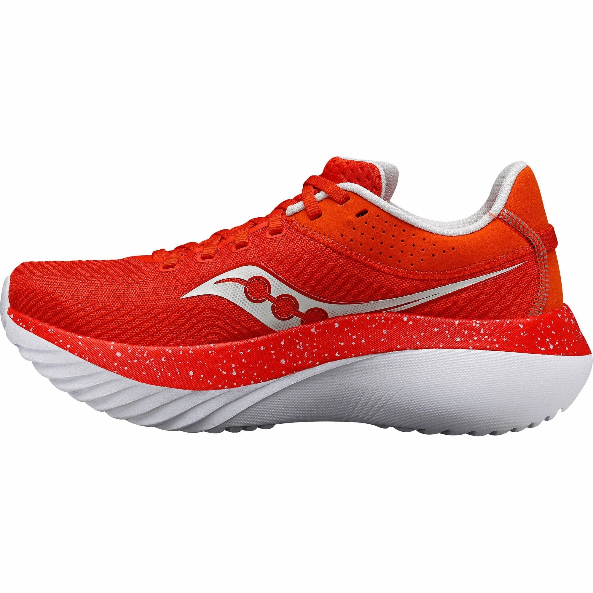 Saucony Kinvara Pro Womens Running Shoes - Red Tapered Heel Design