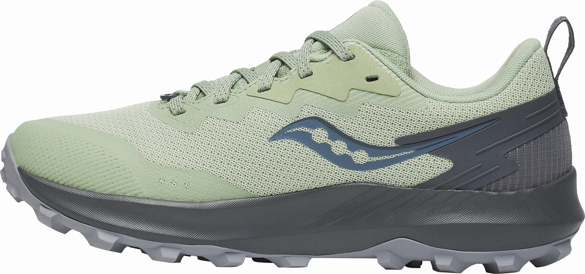 Saucony Peregrine 14 GORE-TEX Womens Trail Running Shoes - Green Travel Day