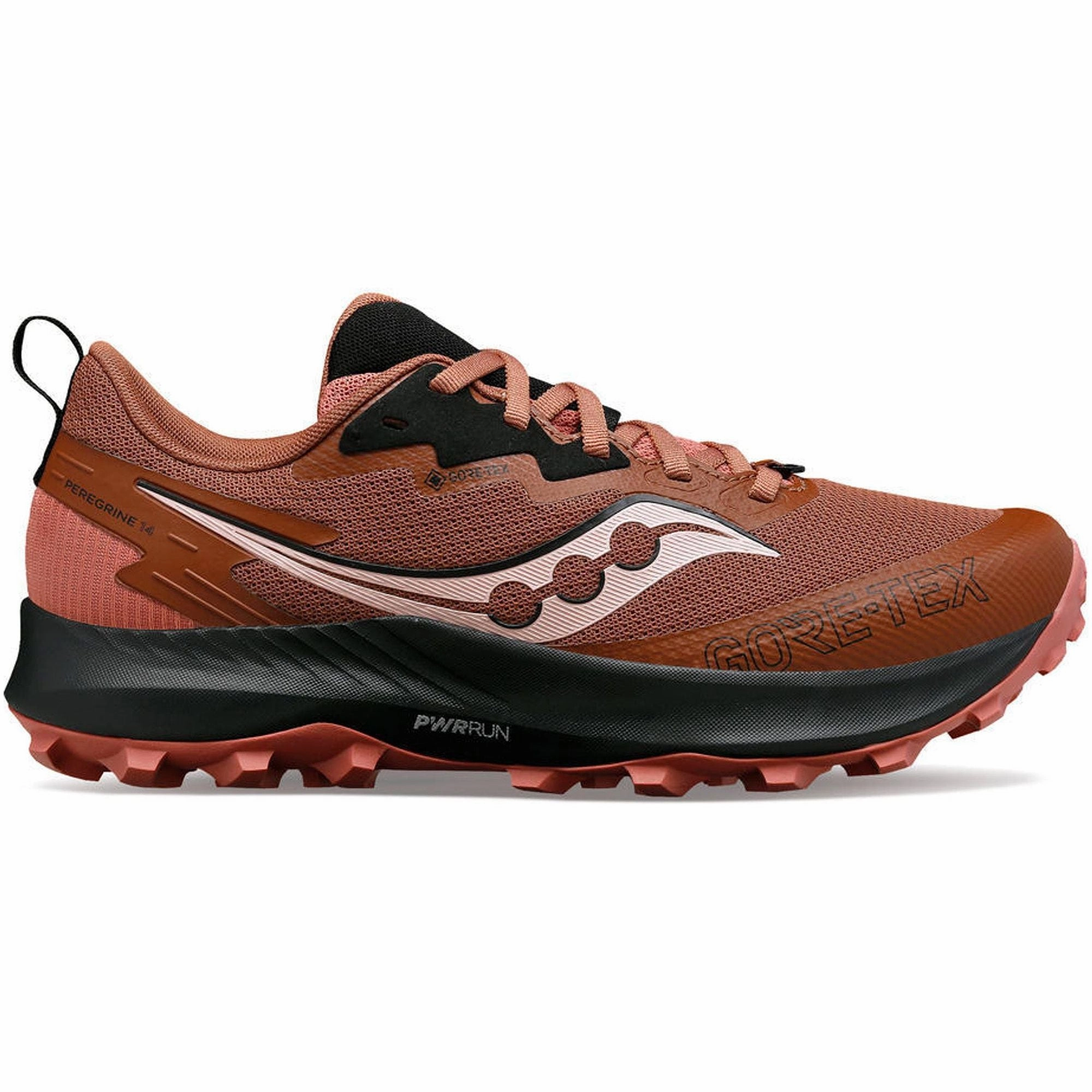 Saucony Peregrine 14 GORE-TEX Womens Trail Running Shoes - Red Easy Footwear