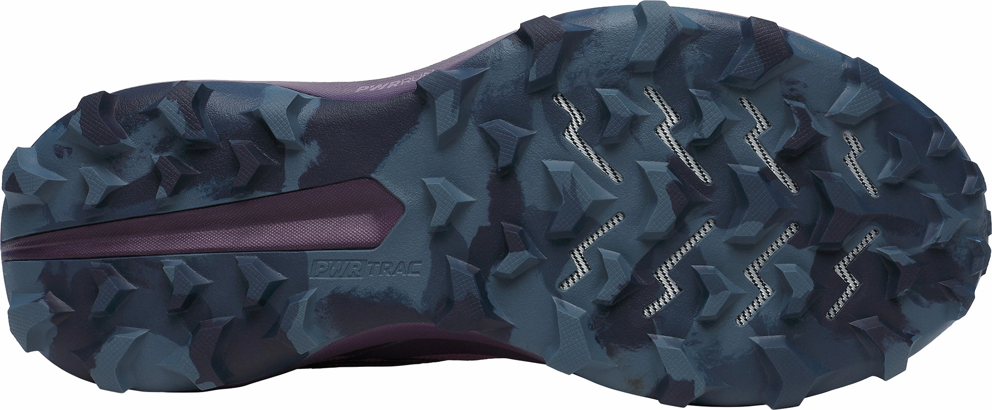 Textured Grip Muscle Friendly Saucony Peregrine 14 Womens Trail Running Shoes - Purple
