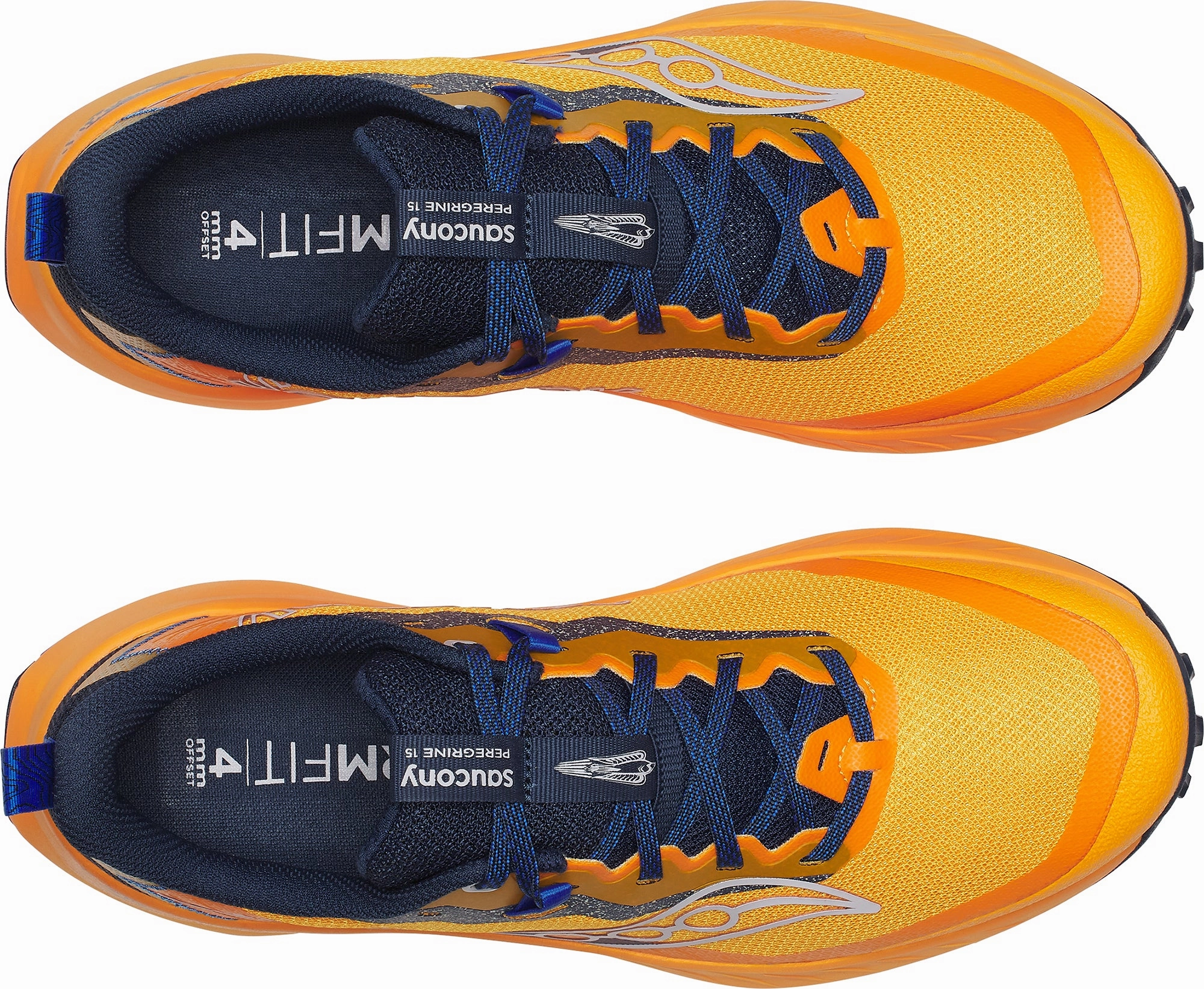 Saucony Peregrine 15 Mens Trail Running Shoes - Orange Fast Lane Push Forward