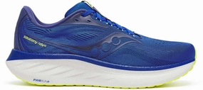 Sustainable Material Blend Saucony Ride 18 Mens Running Shoes - Blue