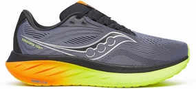 Saucony Ride 18 Mens Running Shoes - Grey Step By Step Modern Fit