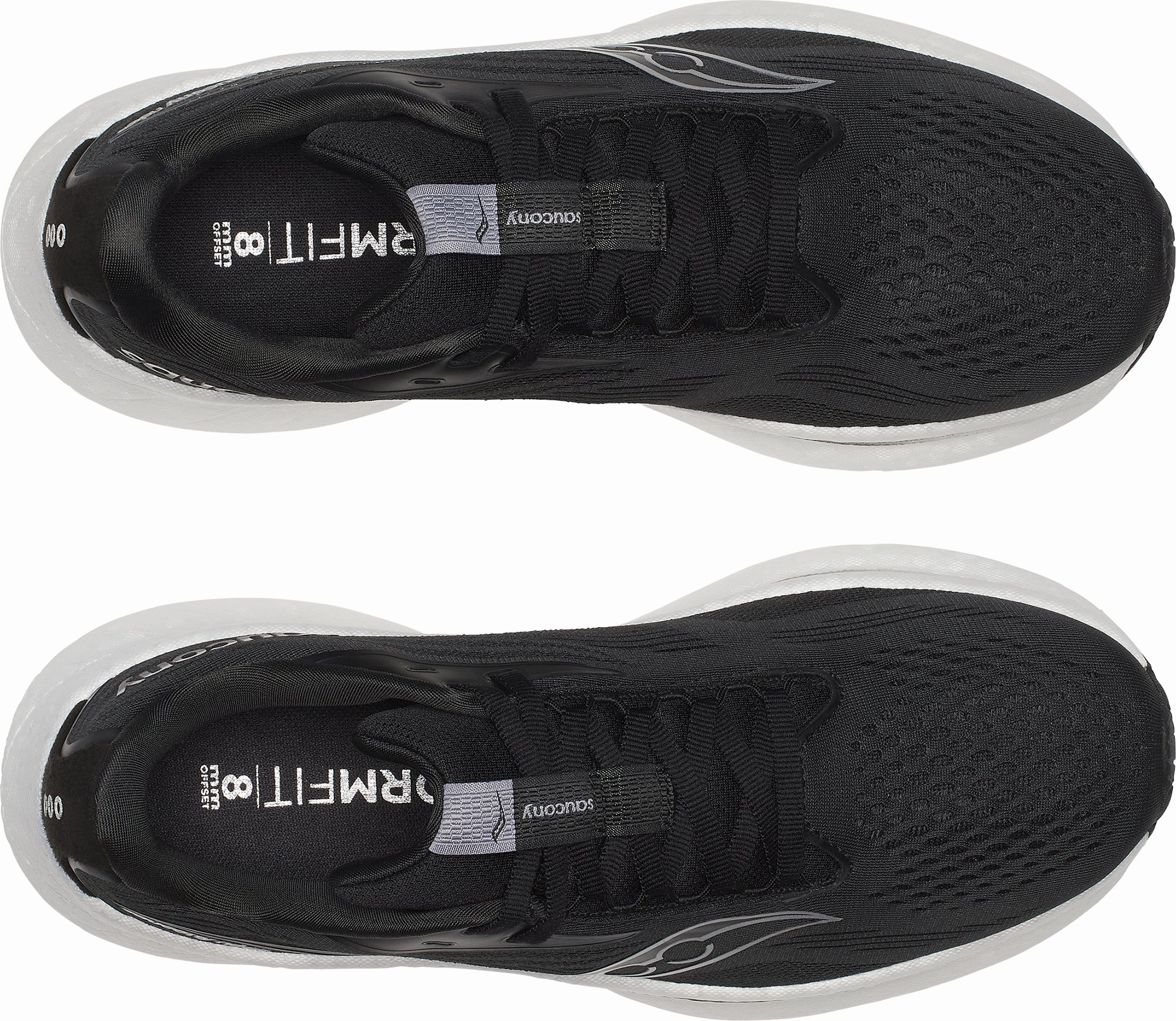 Saucony Ride 18 WIDE FIT Womens Running Shoes - Black TPU Midsole Freedom Walk