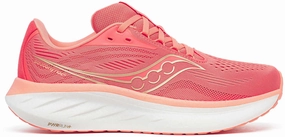 Dynamic Arch Brace Saucony Ride 18 Womens Running Shoes - Pink