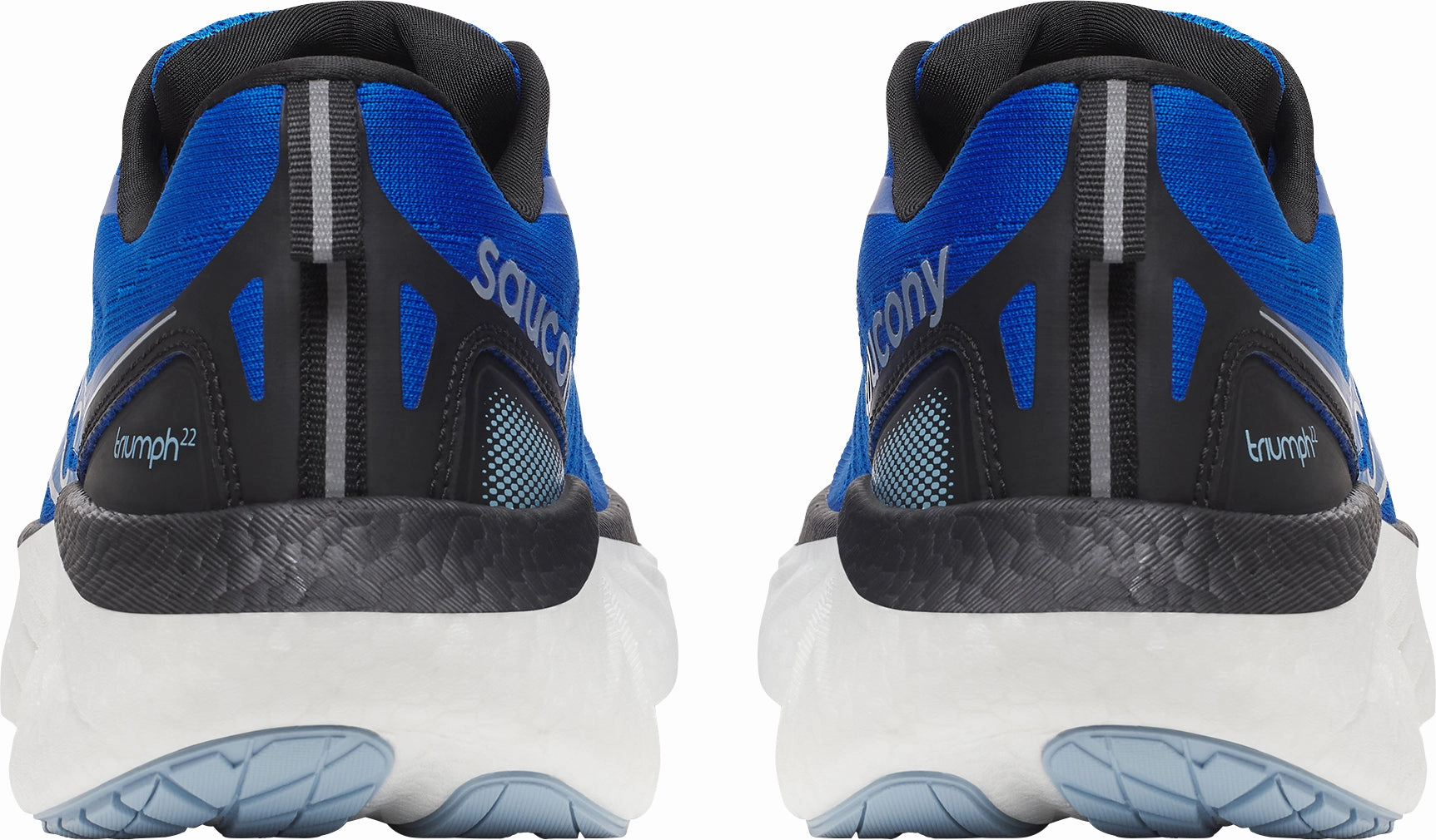 Saucony Triumph 22 Mens Running Shoes - Black Split Toe Flex Zone