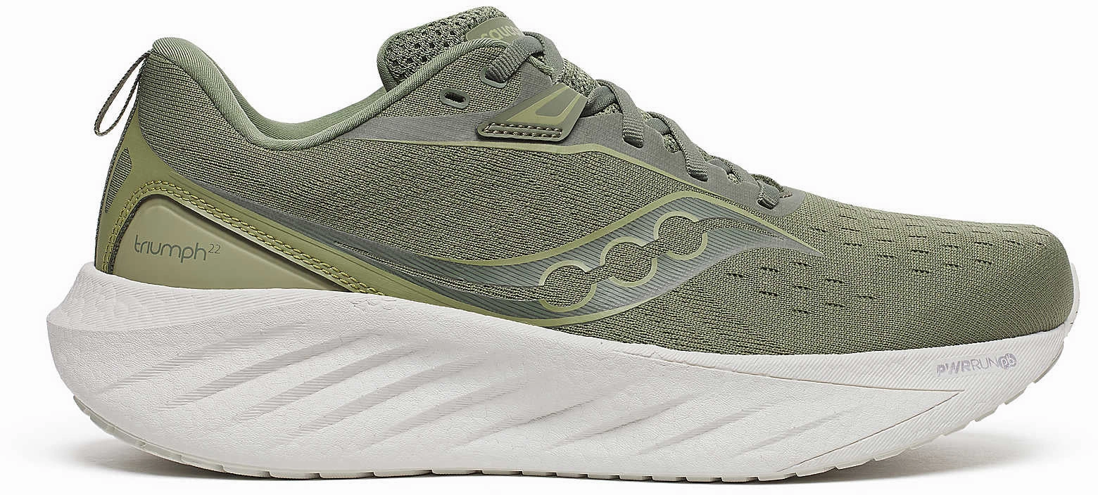 Saucony Triumph 22 Mens Running Shoes - Green Breath Walk