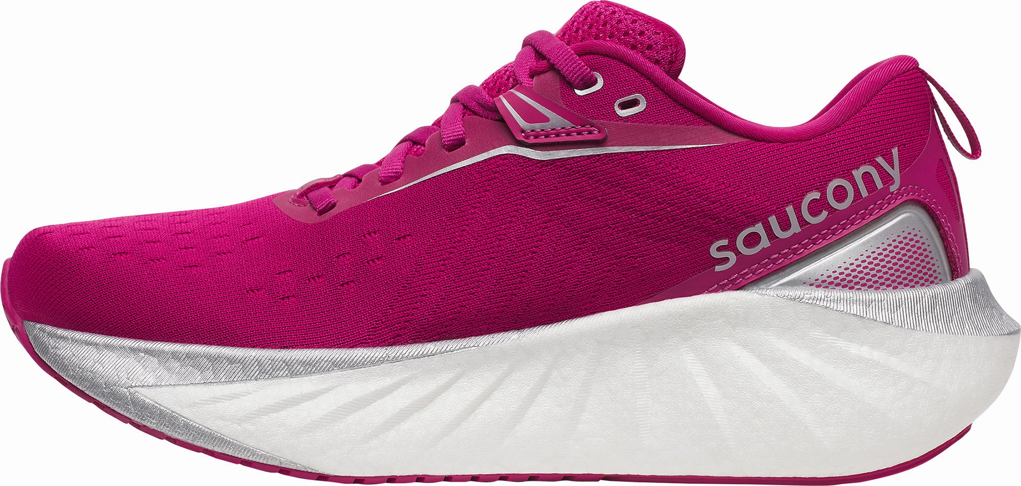Saucony Triumph 22 Womens Running Shoes - Pink Traction Enhanced Pattern