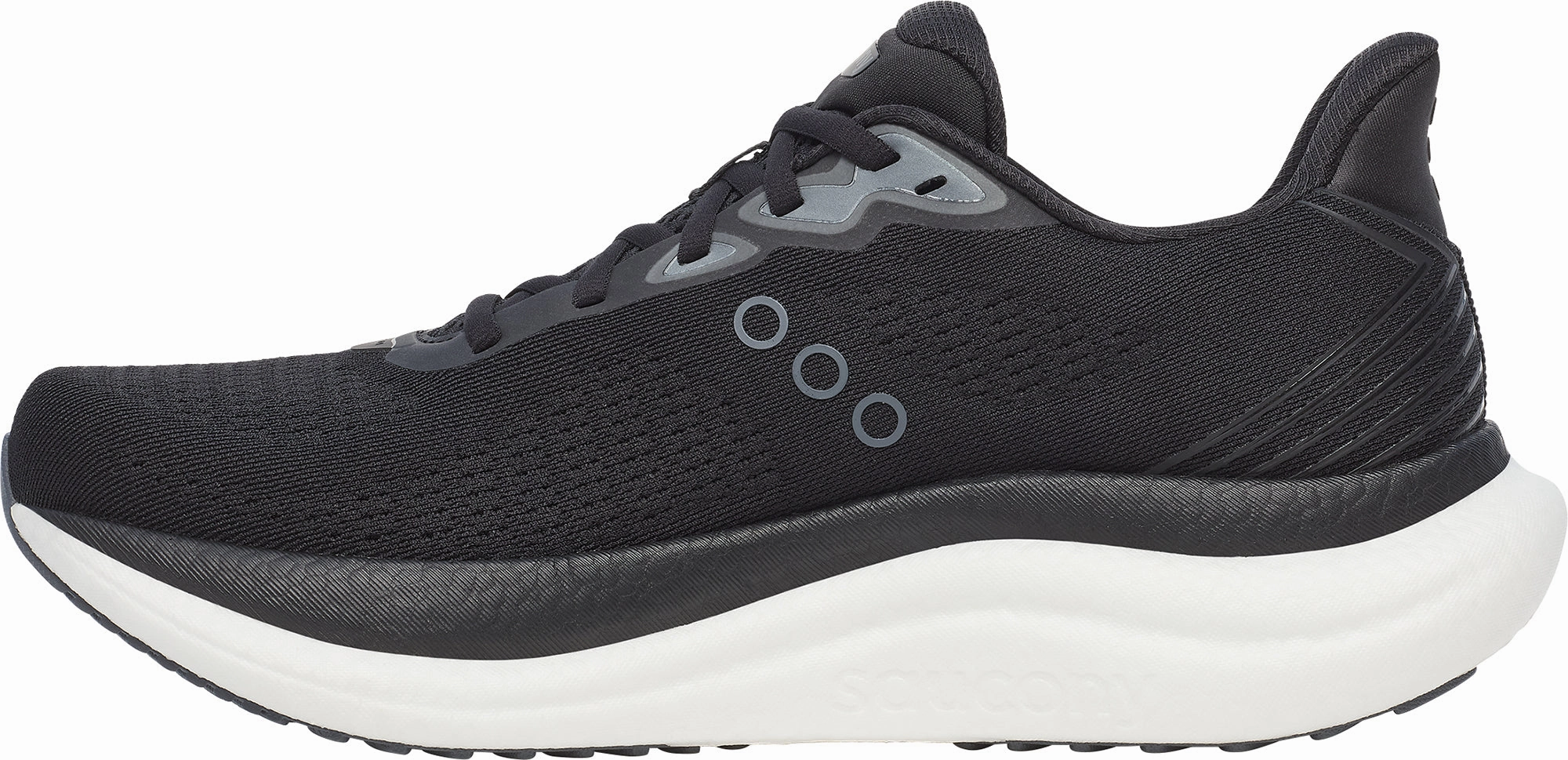 ground grip Walking Saucony Triumph 23 WIDE FIT Mens Running Shoes - Black