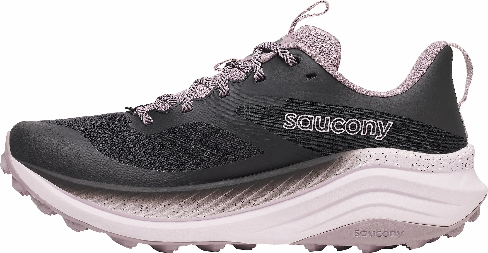 Fashion Edge Midfoot Lock Saucony Xodus Ultra 3 Womens Trail Running Shoes - Black