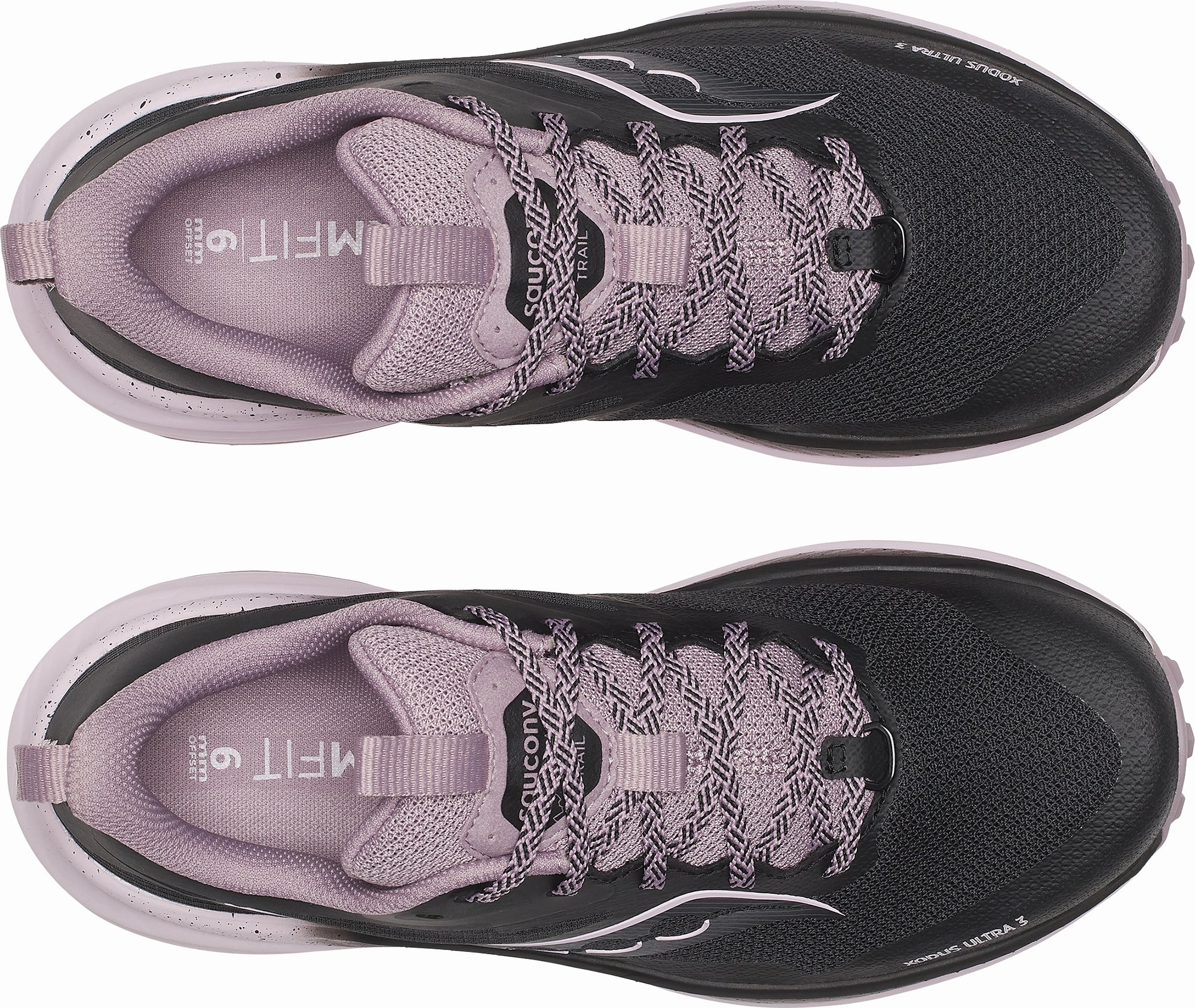 Saucony Xodus Ultra 3 Womens Trail Running Shoes - Black Slip Easy