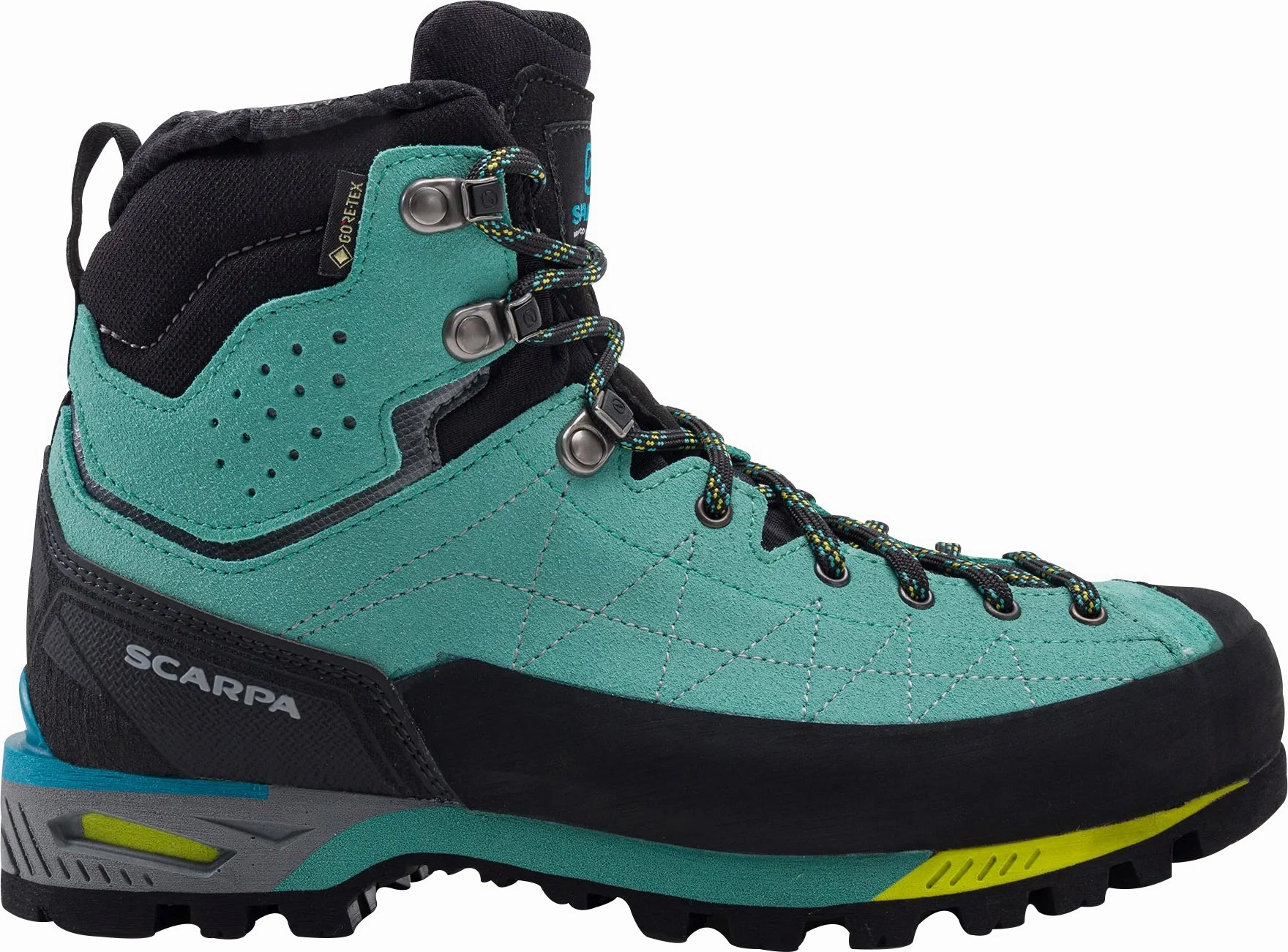Scarpa Zodiac Tech GORE-TEX Womens Walking Boots - Green Durable Step Nature Explorer