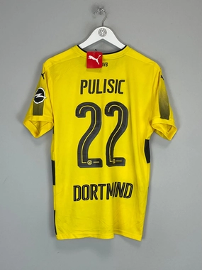 2017/18 DORTMUND PULISIC #22 *BNWT* HOME SHIRT (M) PUMA Adjustable Hem Drawcord