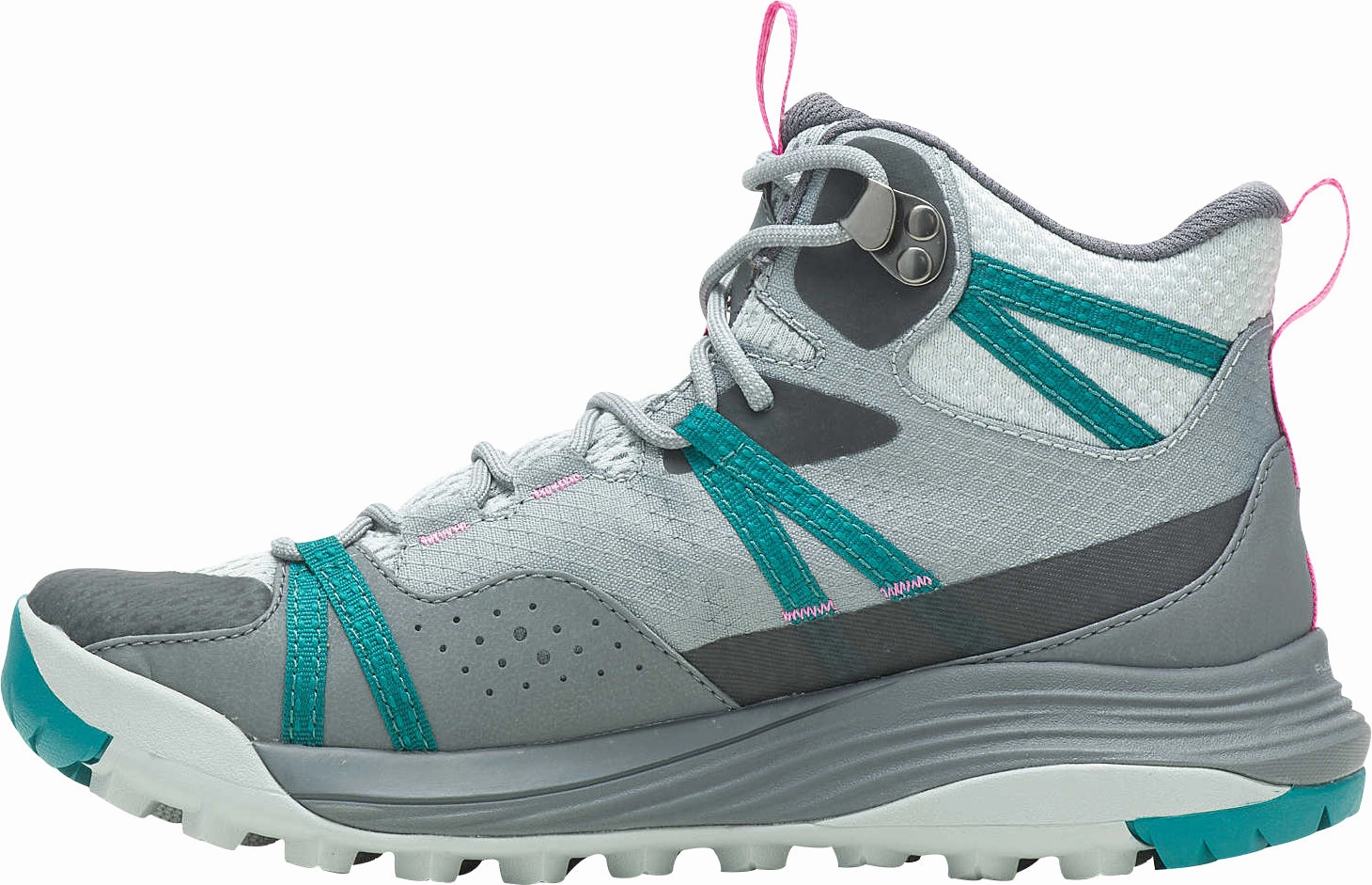 Merrell Siren 4 Mid GORE-TEX Womens Walking Boots - Grey Long Trek Support Rock Solid