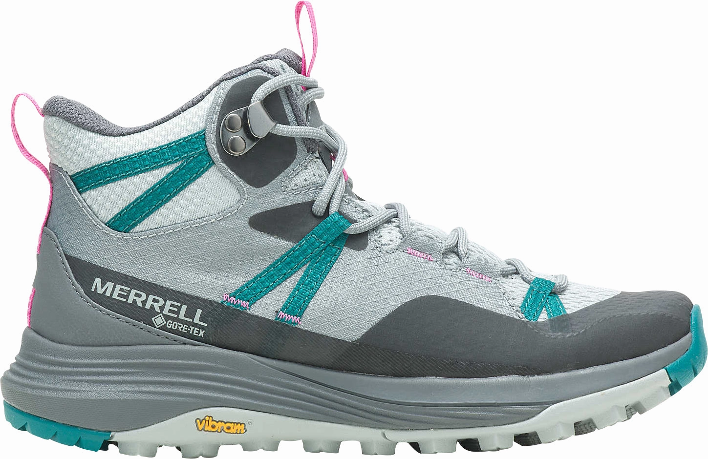 Heavy Impact Fit Merrell Siren 4 Mid GORE-TEX Womens Walking Boots - Grey