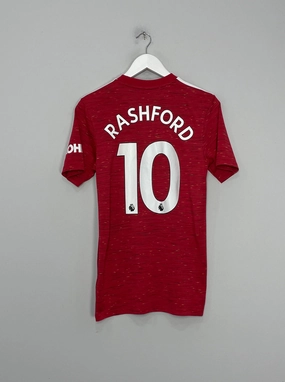 Reflective Detail Stretch Fabric Technology 2020/21 MANCHESTER UNITED RASHFORD #10 HOME SHIRT (S) ADIDAS