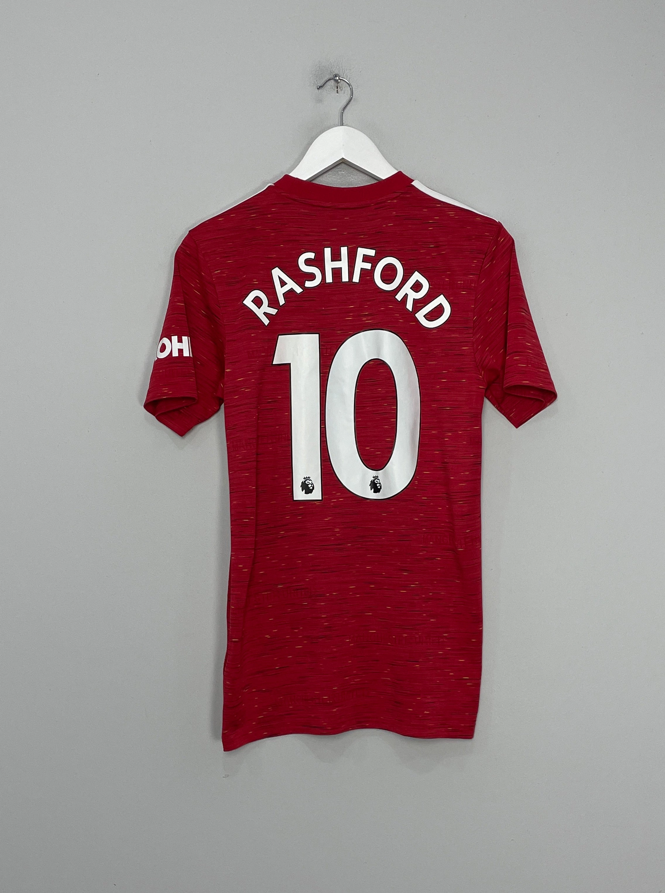 Reflective Detail Stretch Fabric Technology 2020/21 MANCHESTER UNITED RASHFORD #10 HOME SHIRT (S) ADIDAS