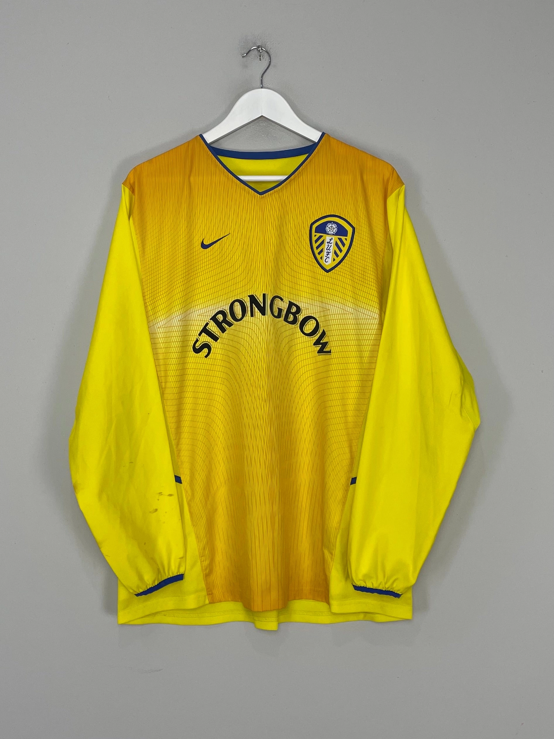 Reflective details 2002/03 LEEDS UNITED L/S AWAY SHIRT (L) NIKE