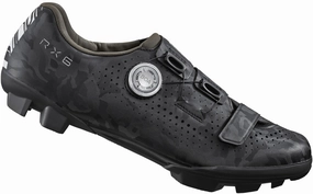 Shimano RX600 Mens Gravel Cycling Shoes - Black Lace Up Closure Mechanism Weather Resistant Coating