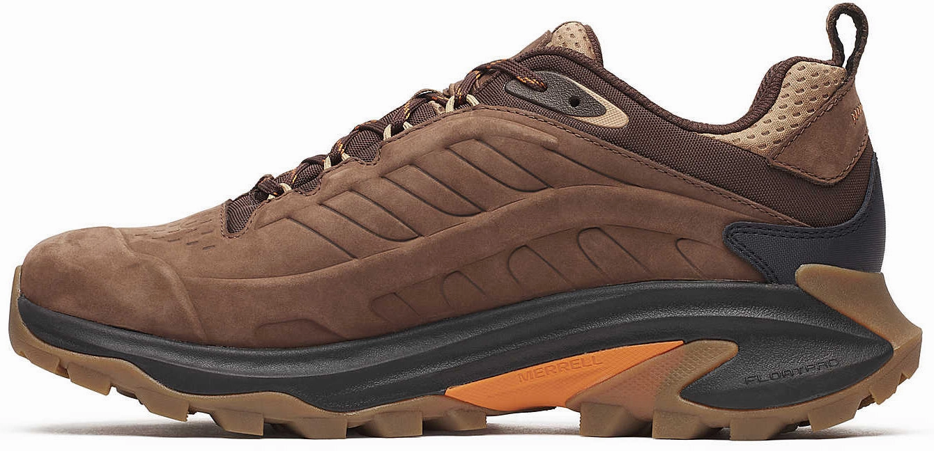 Merrell Moab Speed 2 Leather Waterproof Mens Walking Shoes - Brown Lightweight Supportive sole