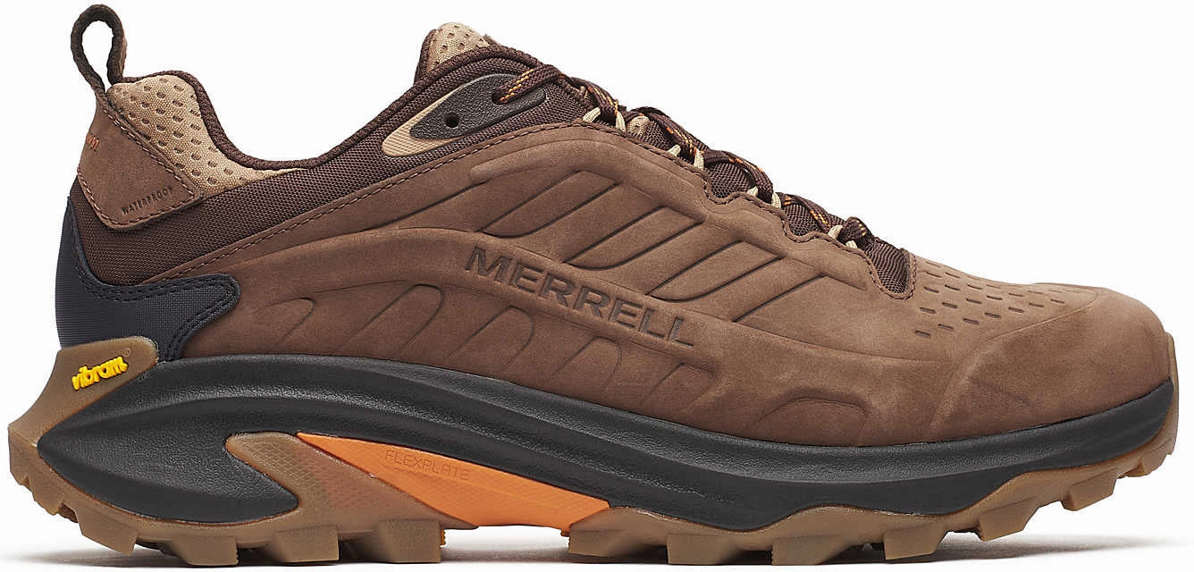 Merrell Moab Speed 2 Leather Waterproof Mens Walking Shoes - Brown Fast Fit Nature Hike