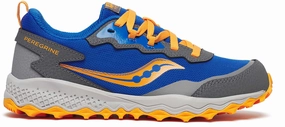 Saucony Peregrine KDZ Shield Junior Trail Running Shoes - Blue Fitted Design