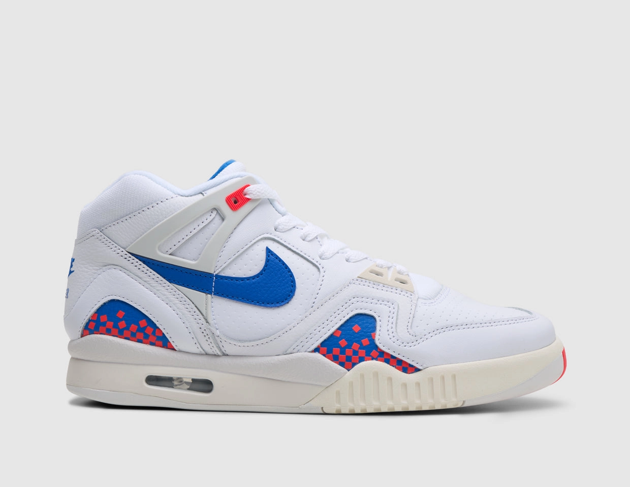 Nike Air Tech Challenge II White / Royal Blue - Laser Crimson Road Performance Mesh Upper