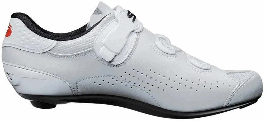 Sidi Genius 10 Road Cycling Shoes - White Stable Design Abrasion Pads