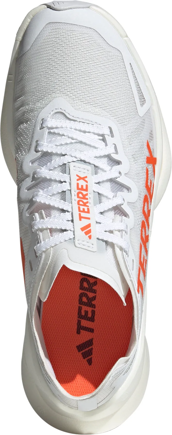 RubberHeel adidas Terrex Agravic Speed Ultra Womens Trail Running Shoes - White
