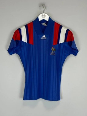 1992/94 FRANCE HOME SHIRT (L.KIDS) ADIDAS Friction Free