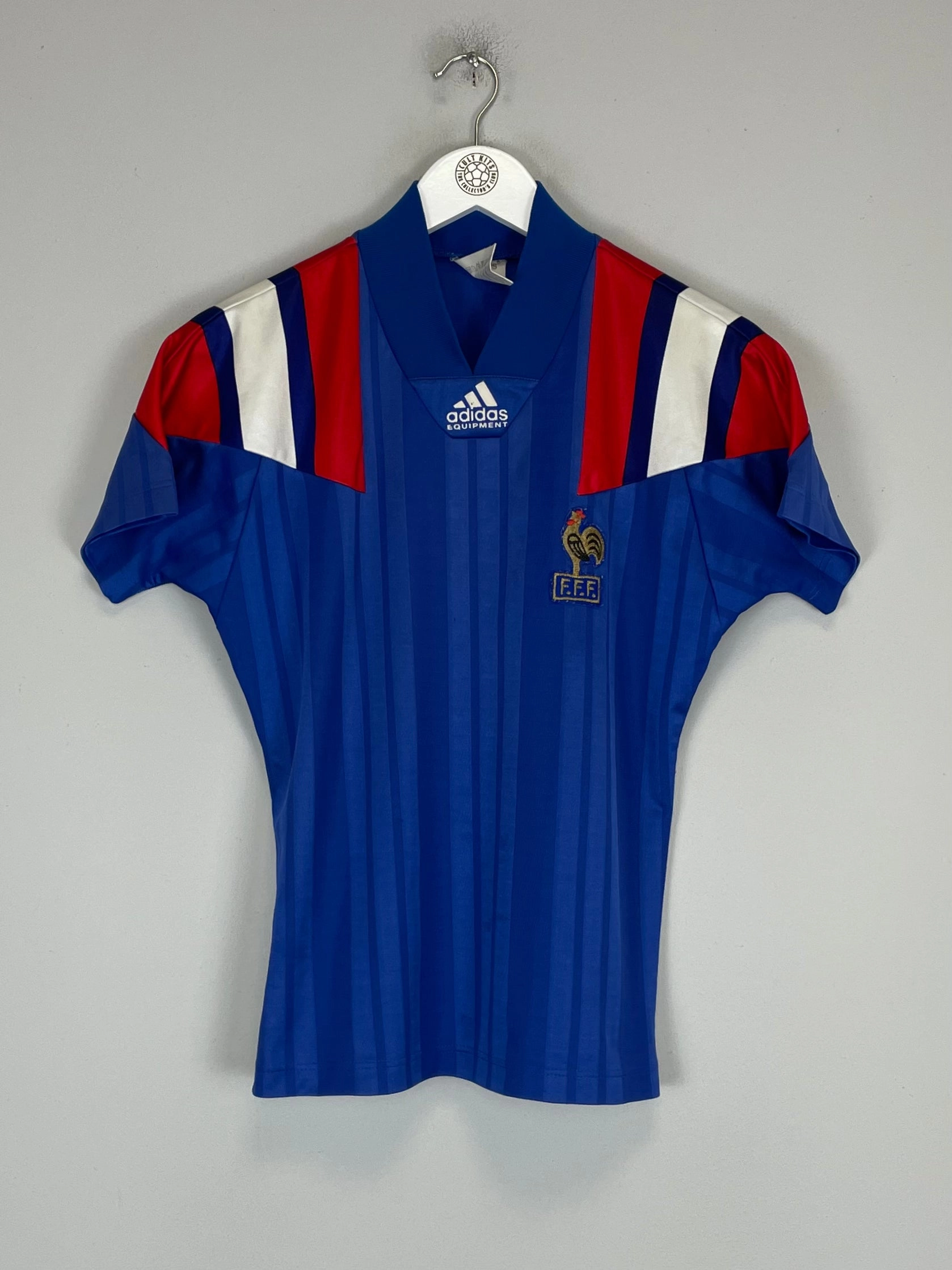 1992/94 FRANCE HOME SHIRT (L.KIDS) ADIDAS Friction Free