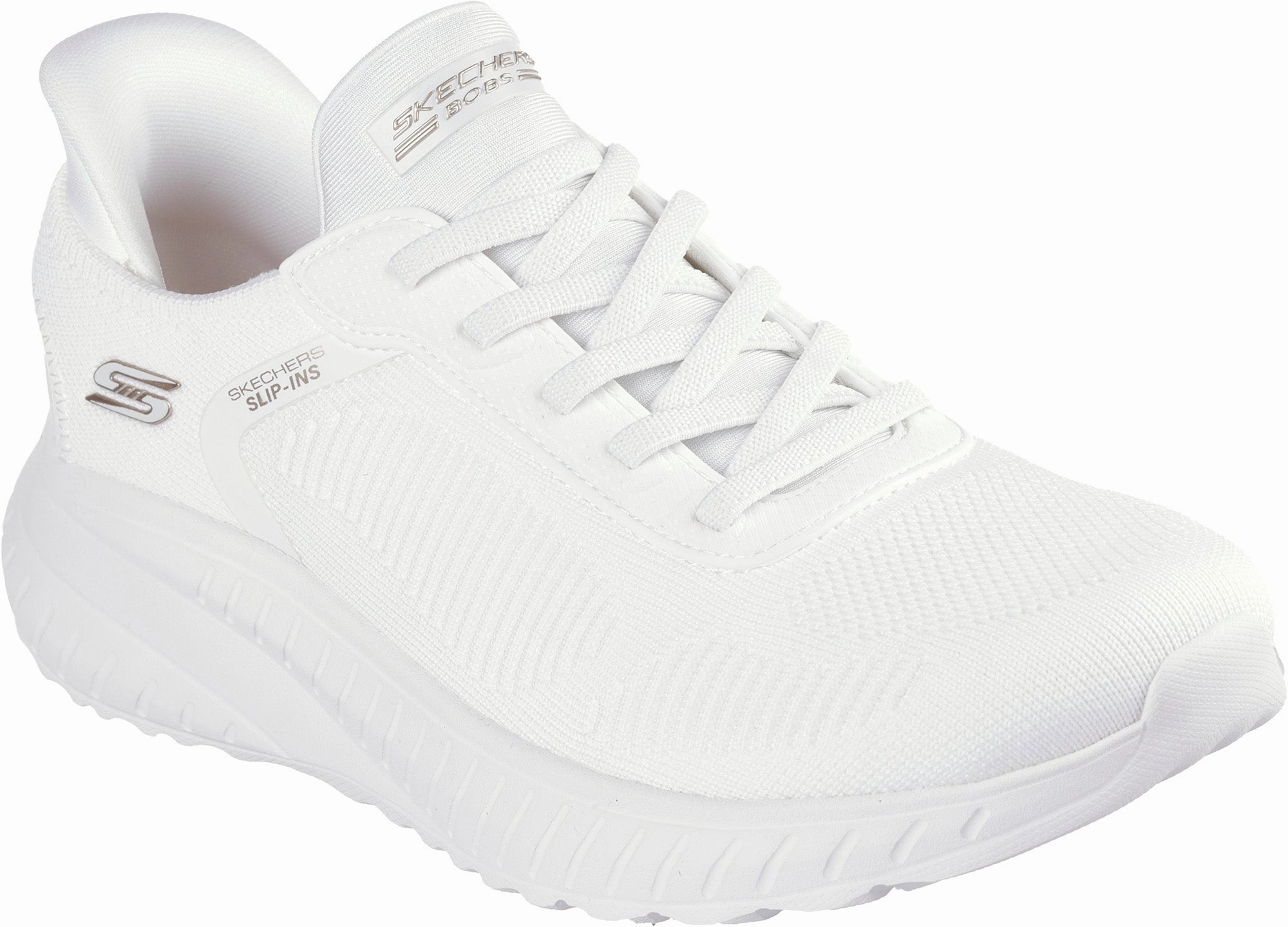 Skechers BOBS Sport Squad Chaos Womens Training Shoes - White Street traction
