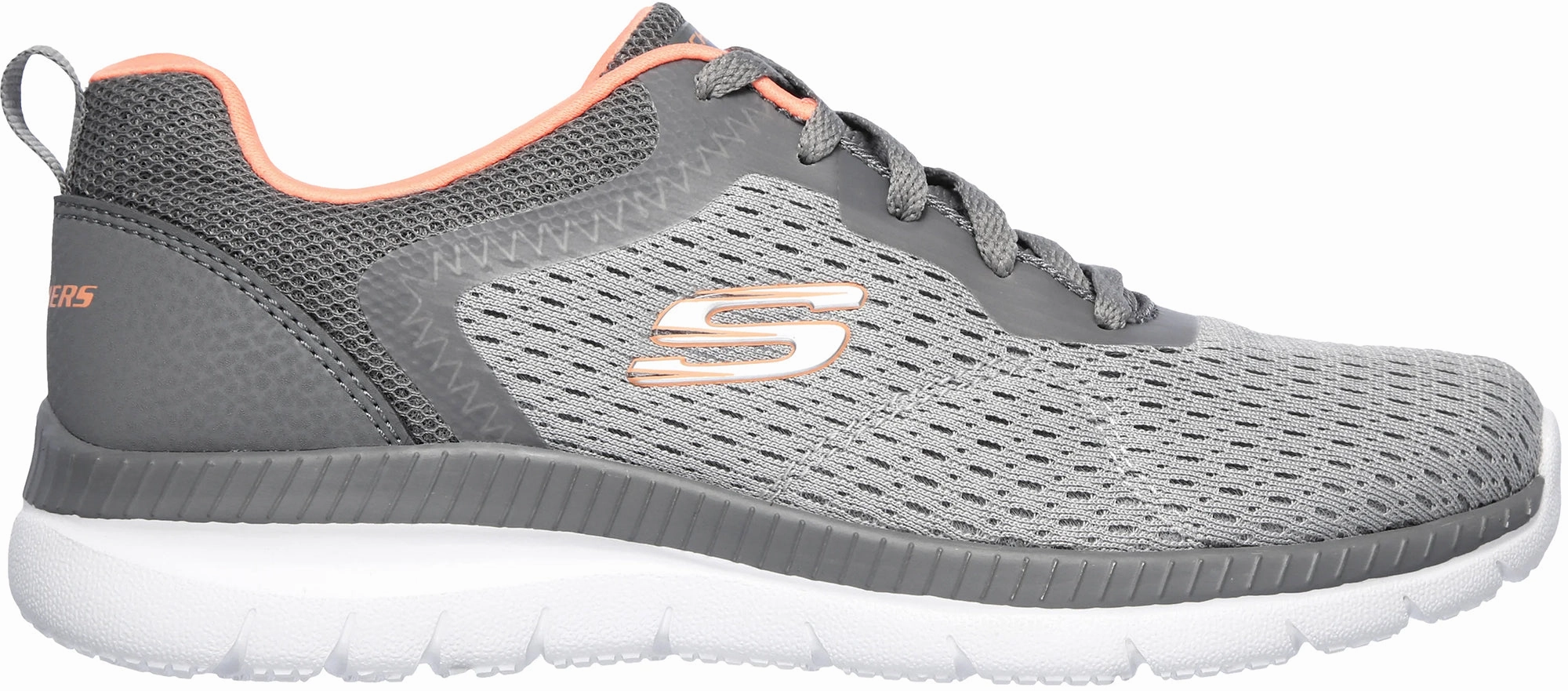 Skechers Bountiful Womens Training Shoes - Grey Comfort Option Vertical Flex