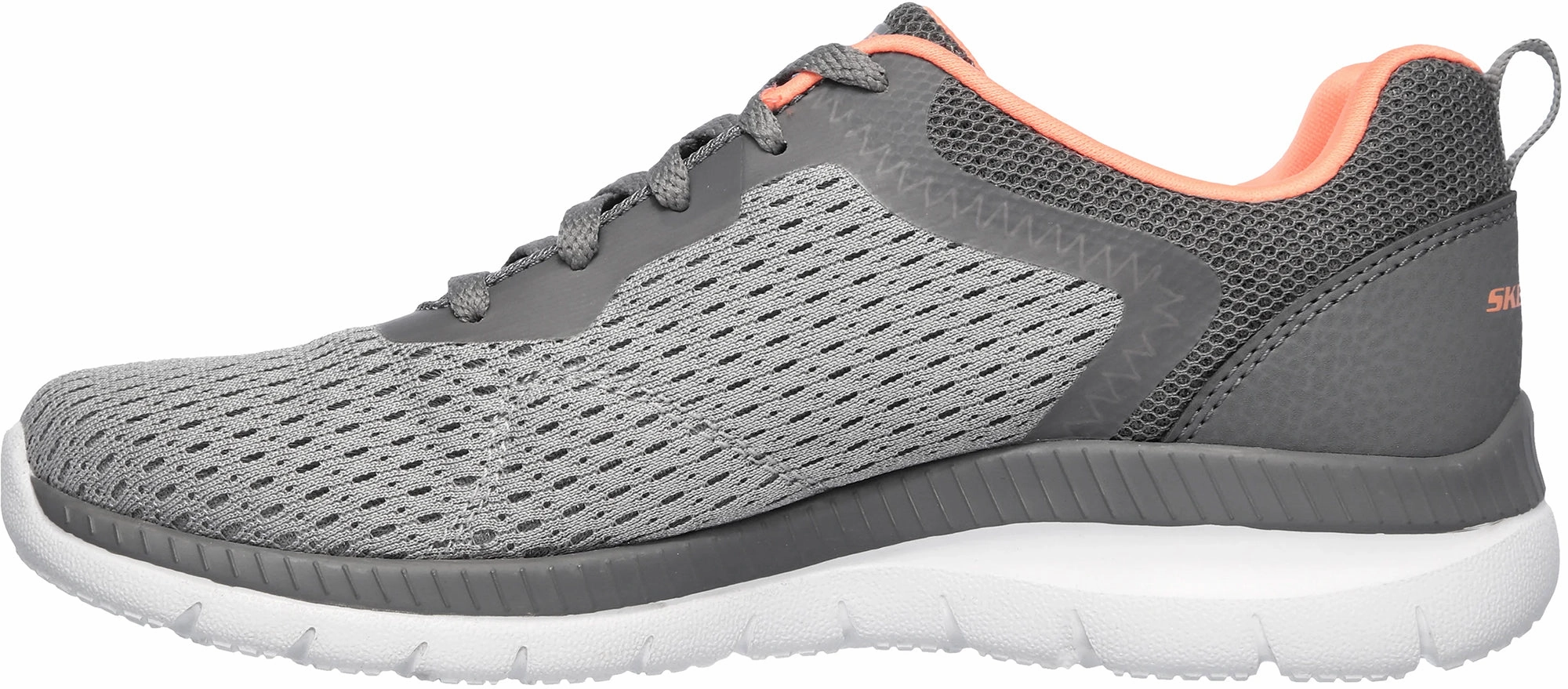 Advanced Foot Support Hyper Compression Midsole Skechers Bountiful Womens Training Shoes - Grey