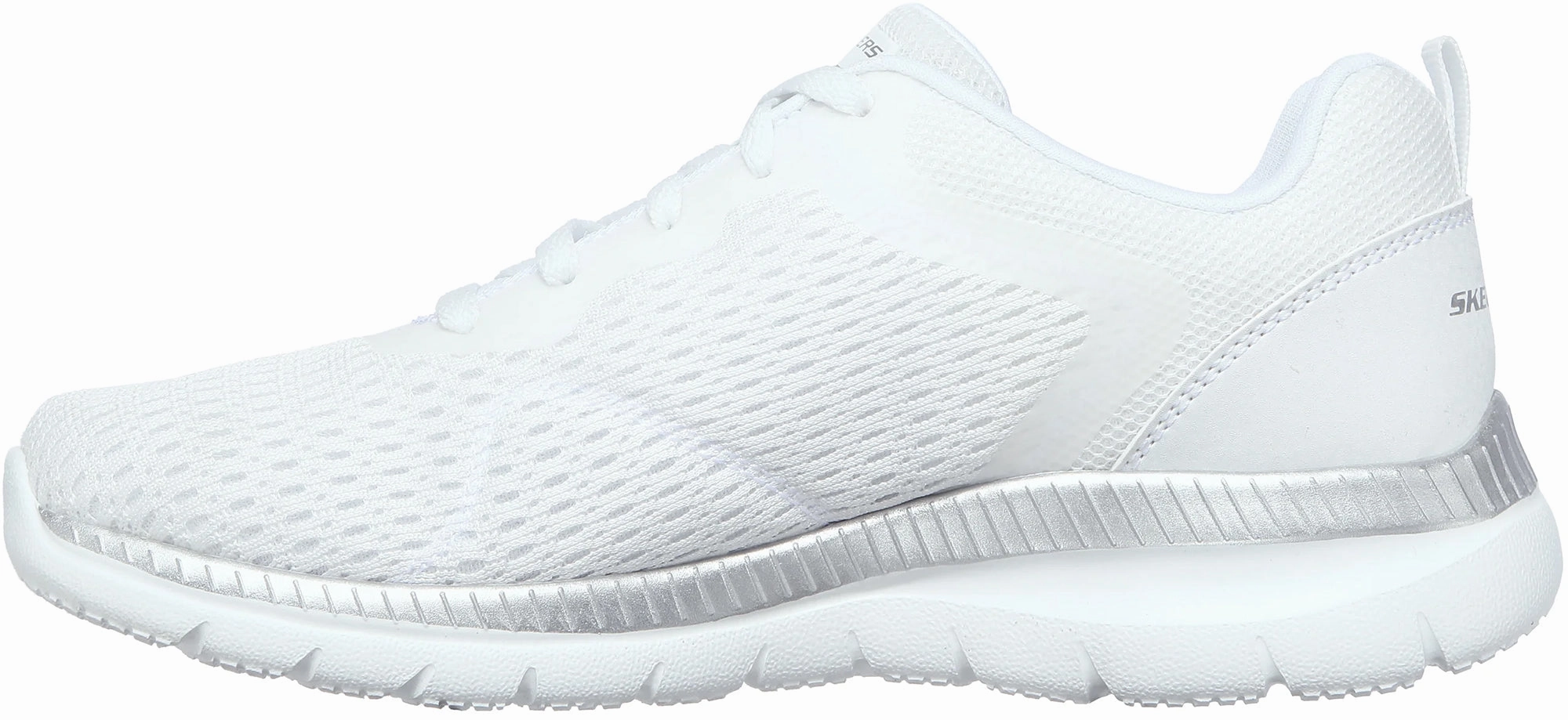 NonSlip Skechers Bountiful Womens Training Shoes - White