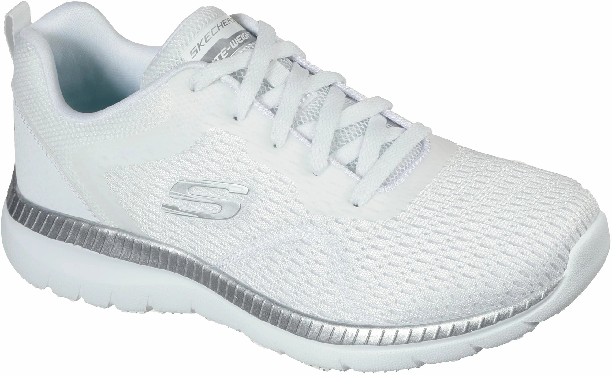 Skechers Bountiful Womens Training Shoes - White StretchableMaterial