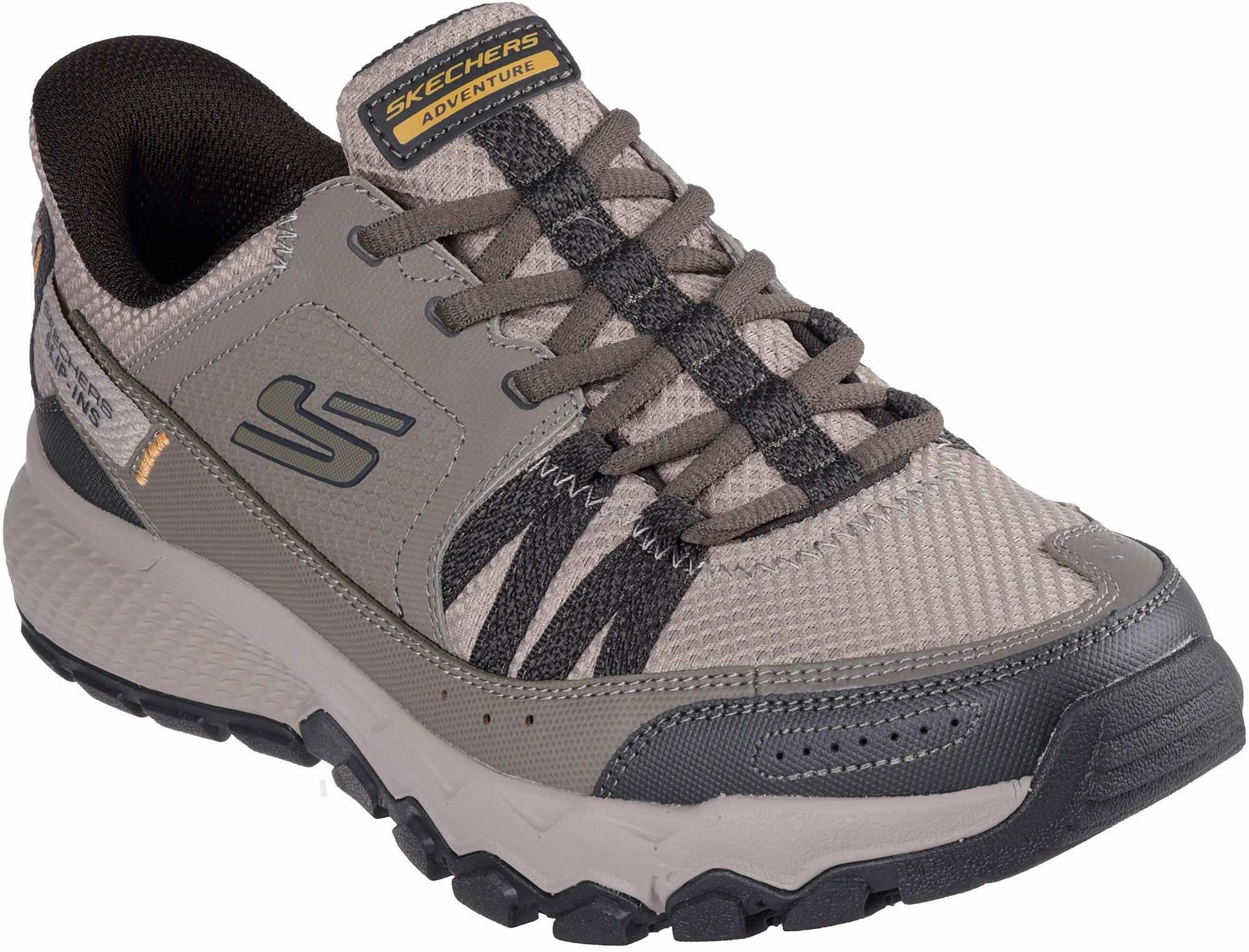 All Weather Gear Rock Surface Skechers Dynamite AT-Escapar Mens Walking Shoes - Grey