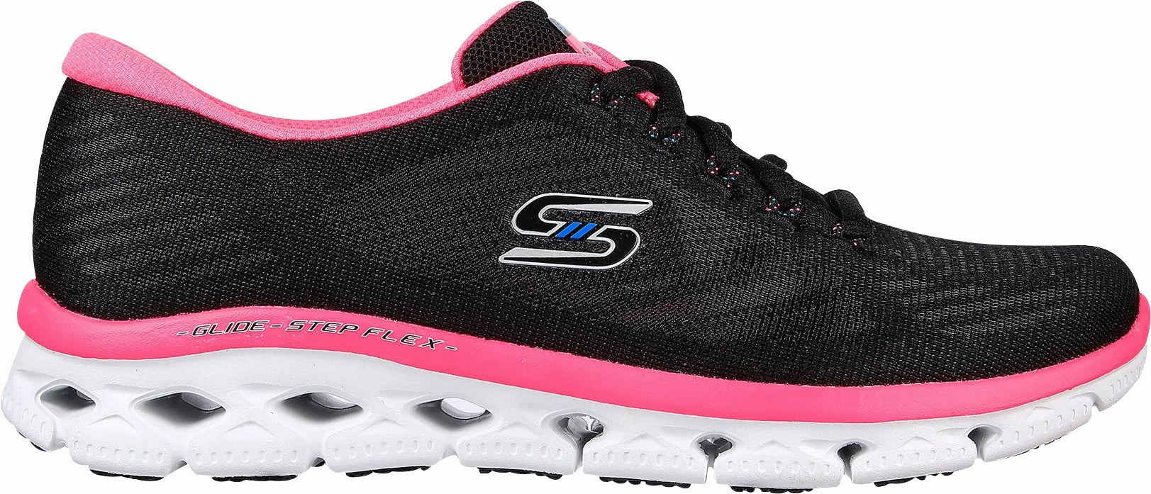 Hyper Elastic Foam Skechers Glide Step Flex Womens Training Shoes - Black