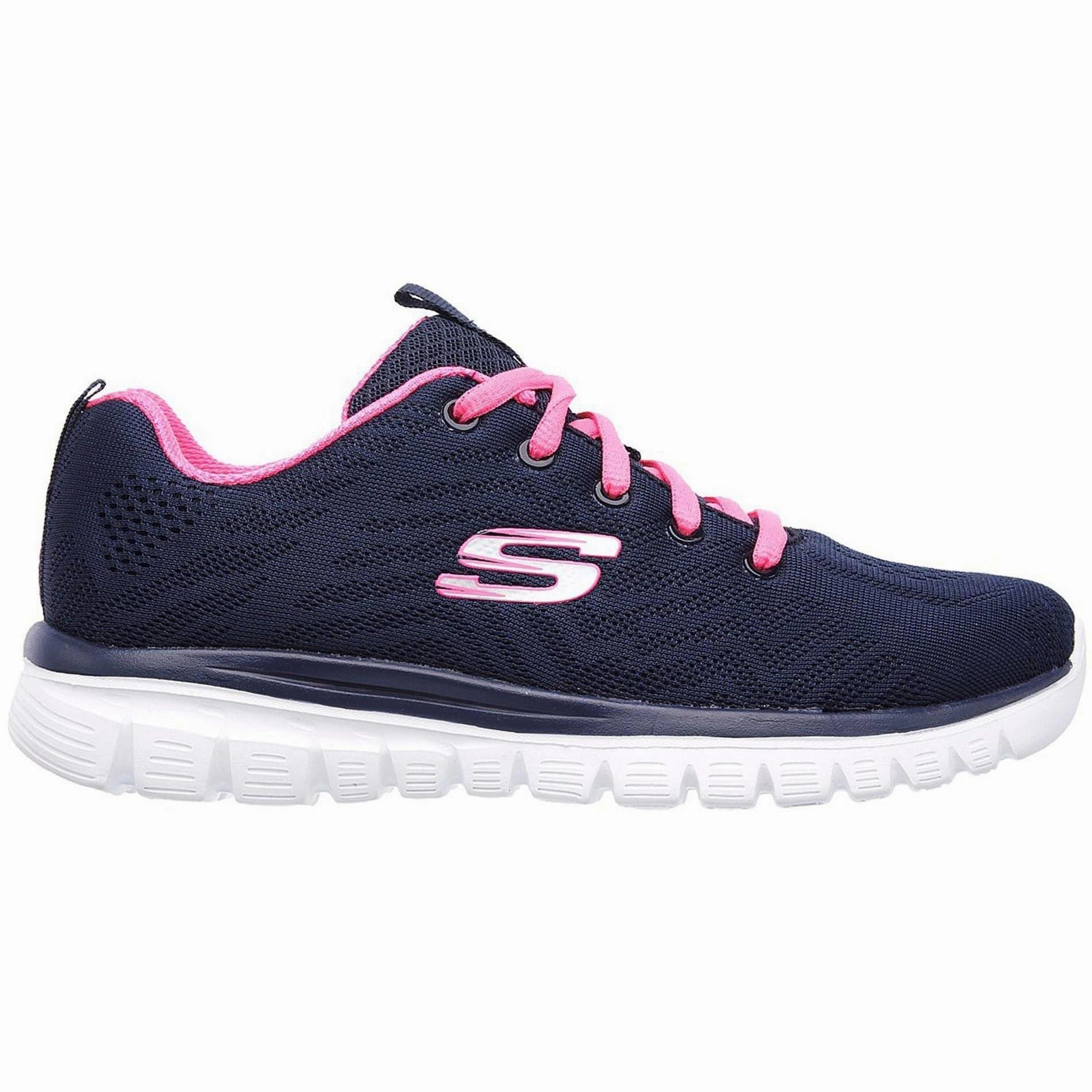 Midfoot Stability Skechers Graceful Womens Training Shoes - Navy