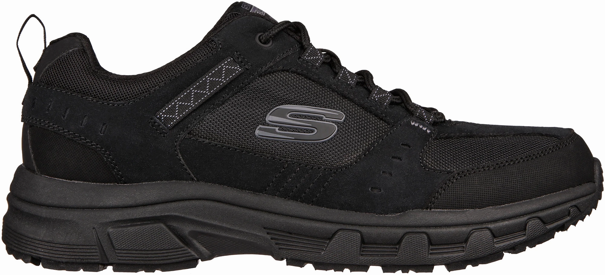 Tread Pattern Hiker Ready Skechers Oak Canyon Mens Walking Shoes - Black
