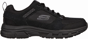 Tread Pattern Hiker Ready Skechers Oak Canyon Mens Walking Shoes - Black
