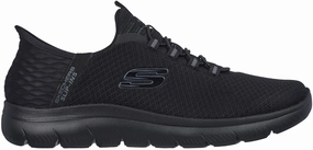 Skechers Summits High Range Mens Training Shoes - Black Minimalist Layered Design Anti   Slip Outsole