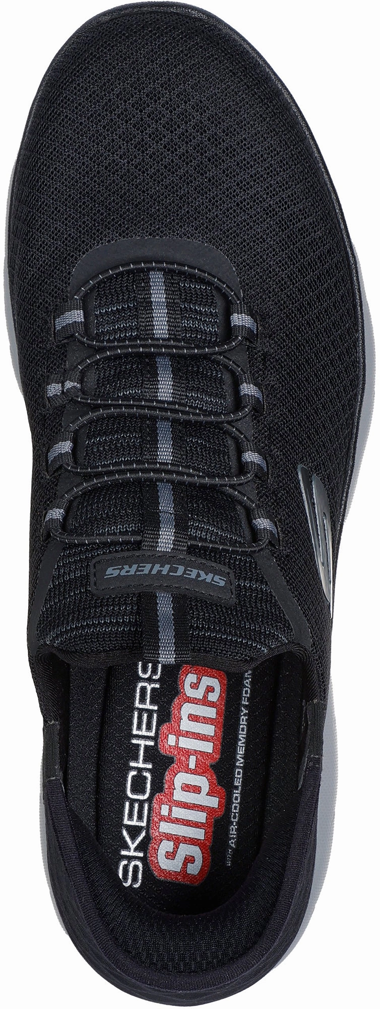 Reinforced Heel Cap HardSole Skechers Summits High Range Mens Training Shoes - Black