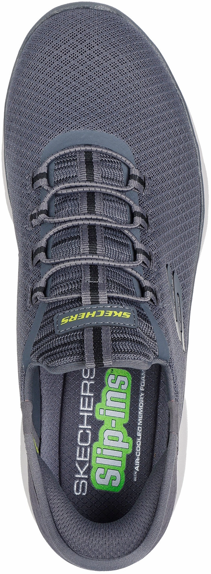 Skechers Summits High Range Mens Training Shoes - Grey Shock Vibe Water Resistant Weave