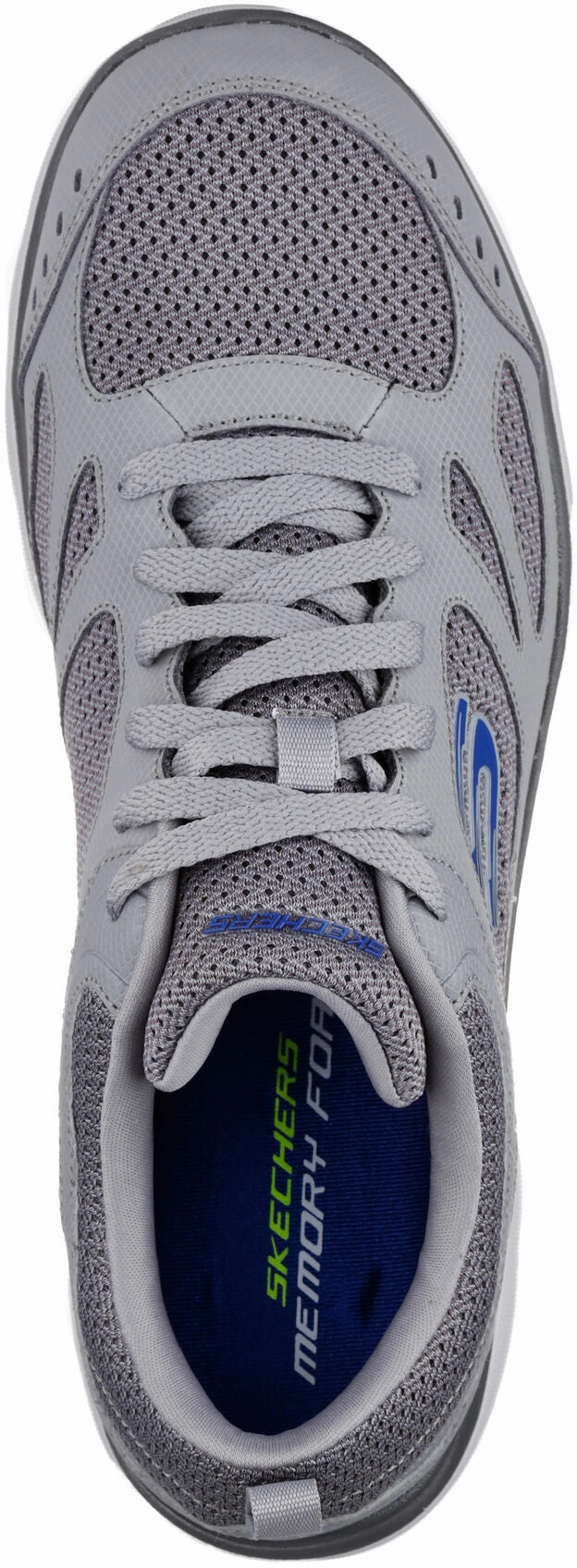 Shock Absorbing Layered Chic Skechers Summits South Rim Mens Training Shoes - Grey