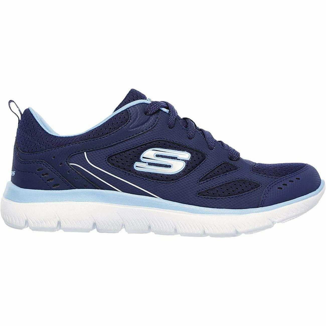 Classy flair Skechers Summits Suited Womens Training Shoes - Navy