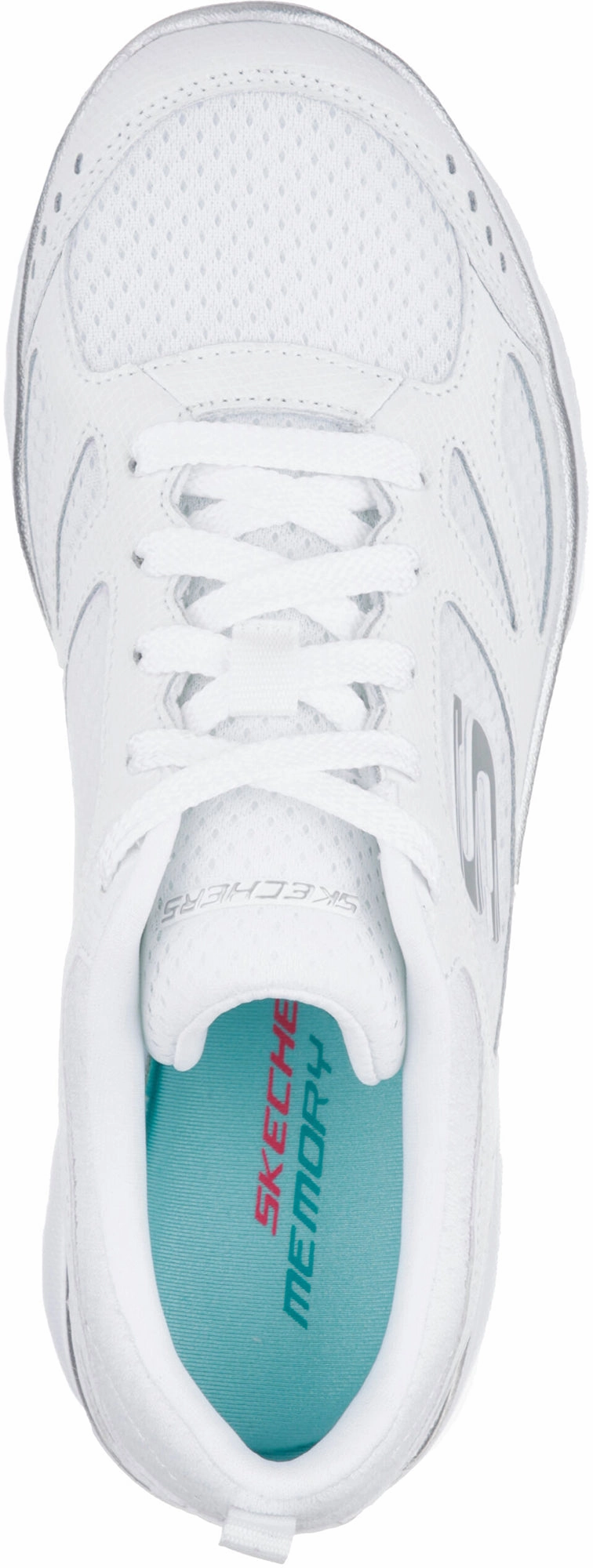 Cushion max Skechers Summits Suited Womens Training Shoes - White