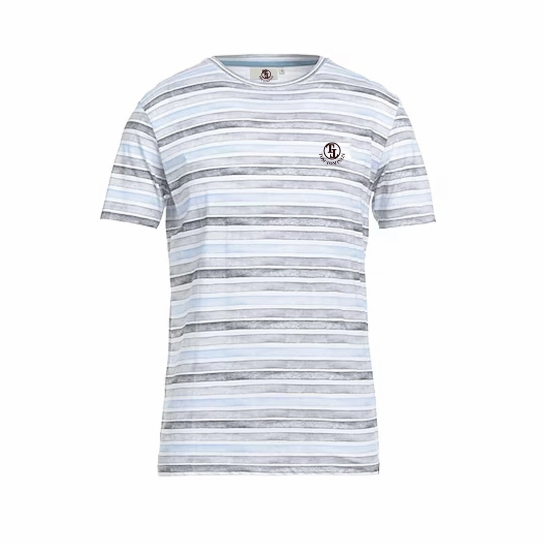 Slim Style Tom Thompson Stripe Men T shirt
